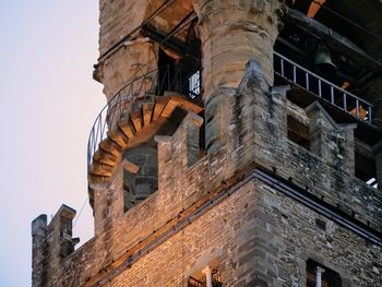 Low angle view of historical building against sky