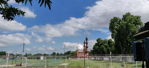 Panoramic view of trees and plants against sky