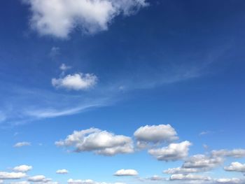 Low angle view of blue sky