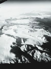 Scenic view of frozen lake