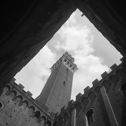 Low angle view of old ruins against clear sky