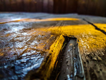 Close-up of puddle