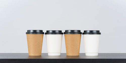 Close-up of drink against white background