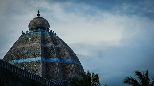 Low angle view of built structure against sky