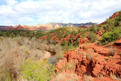 Scenic view of landscape against sky