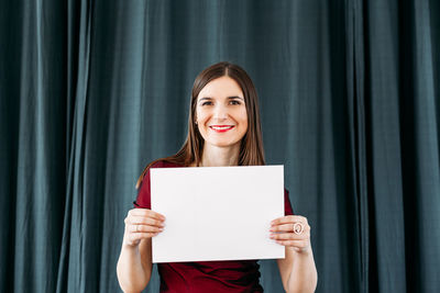 Portrait of a smiling young woman