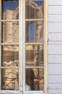 Close-up of glass window