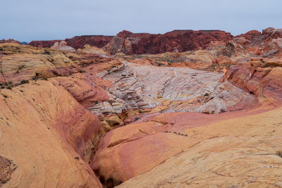 Rock formations in a desert