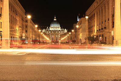 City street at night