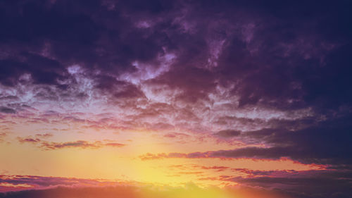 Low angle view of clouds in sky