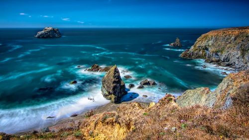 Scenic view of sea against sky