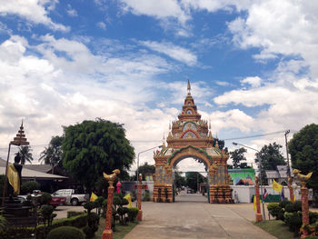 View of cathedral against cloudy sky