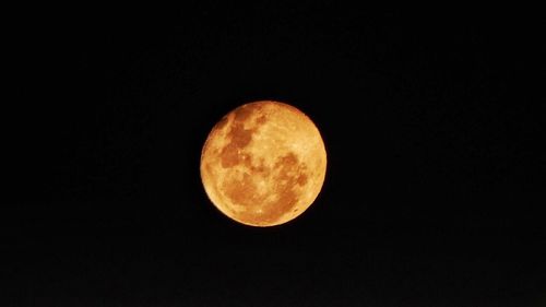 Moon in sky at night