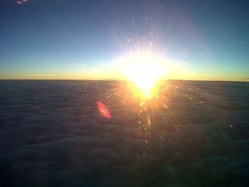 Scenic view of sunset against sky