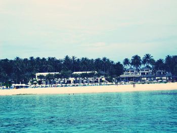 Scenic view of calm sea against sky