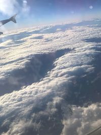 Aerial view of cloudscape