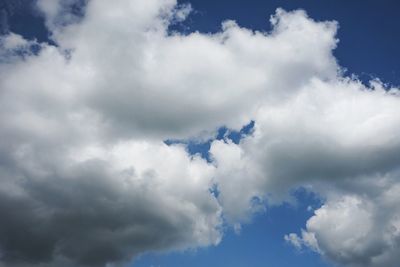 Low angle view of clouds in sky