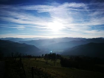 Scenic view of landscape against sky