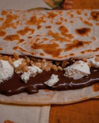 Close-up of cake on table