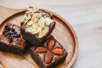 Close-up of dessert on table