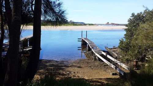 Scenic view of river against sky