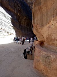 Group of people on rock