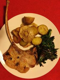 Close-up of food in plate