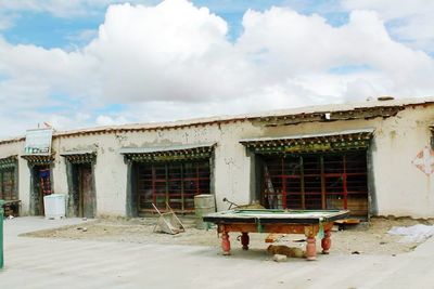 Abandoned built structure against sky