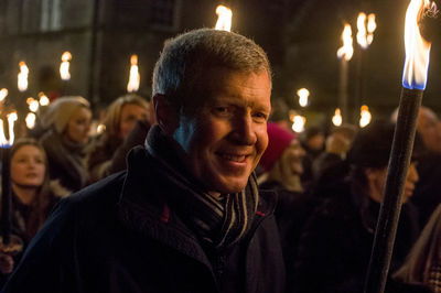 Portrait of man smiling