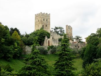 Low angle view of old ruin