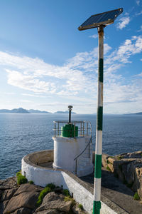 Monteferro lighthouse in nigran on the south coast of galicia