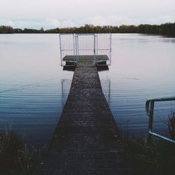 Pier on lake