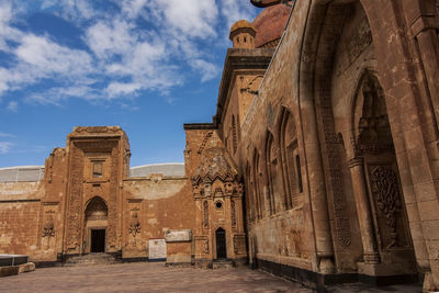 Low angle view of historical building against sky