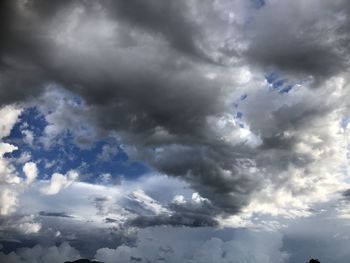 Low angle view of clouds in sky