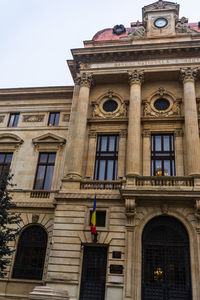 Low angle view of historical building against sky