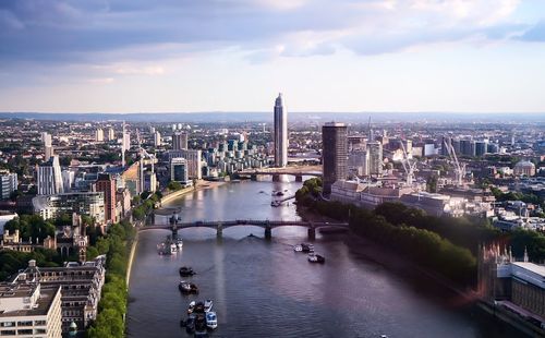 Cityscape seen from london eye