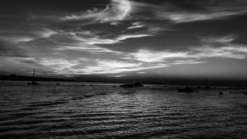 Scenic view of sea against sky