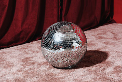 Close-up of crystal ball