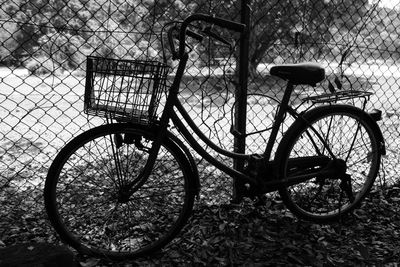Bicycles parked on bicycle