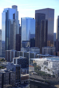 Low angle view of modern office building