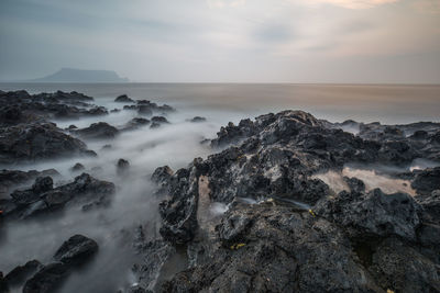 Scenic view of sea against sky