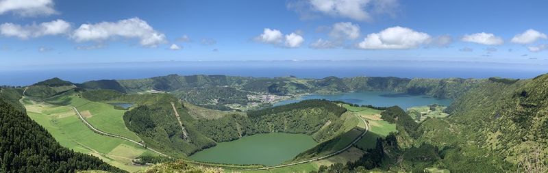 Panoramic view of landscape against sky