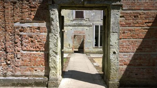 Interior of abandoned building