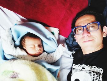 Portrait of cute baby girl