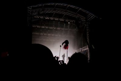 Group of people at night