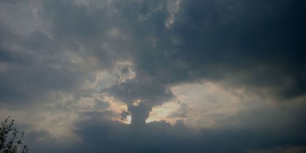 Low angle view of storm clouds in sky