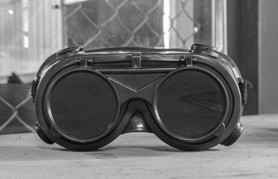 Close-up of sunglasses on table