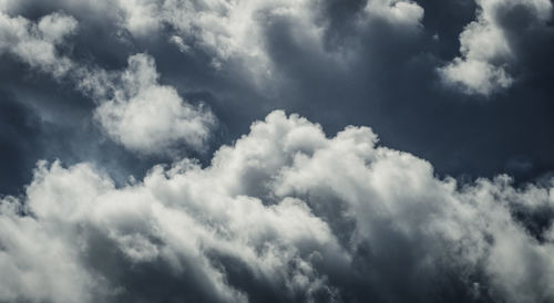 Low angle view of clouds in sky