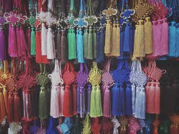 Multi colored hanging for sale in market