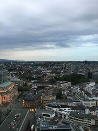 High angle view of cityscape